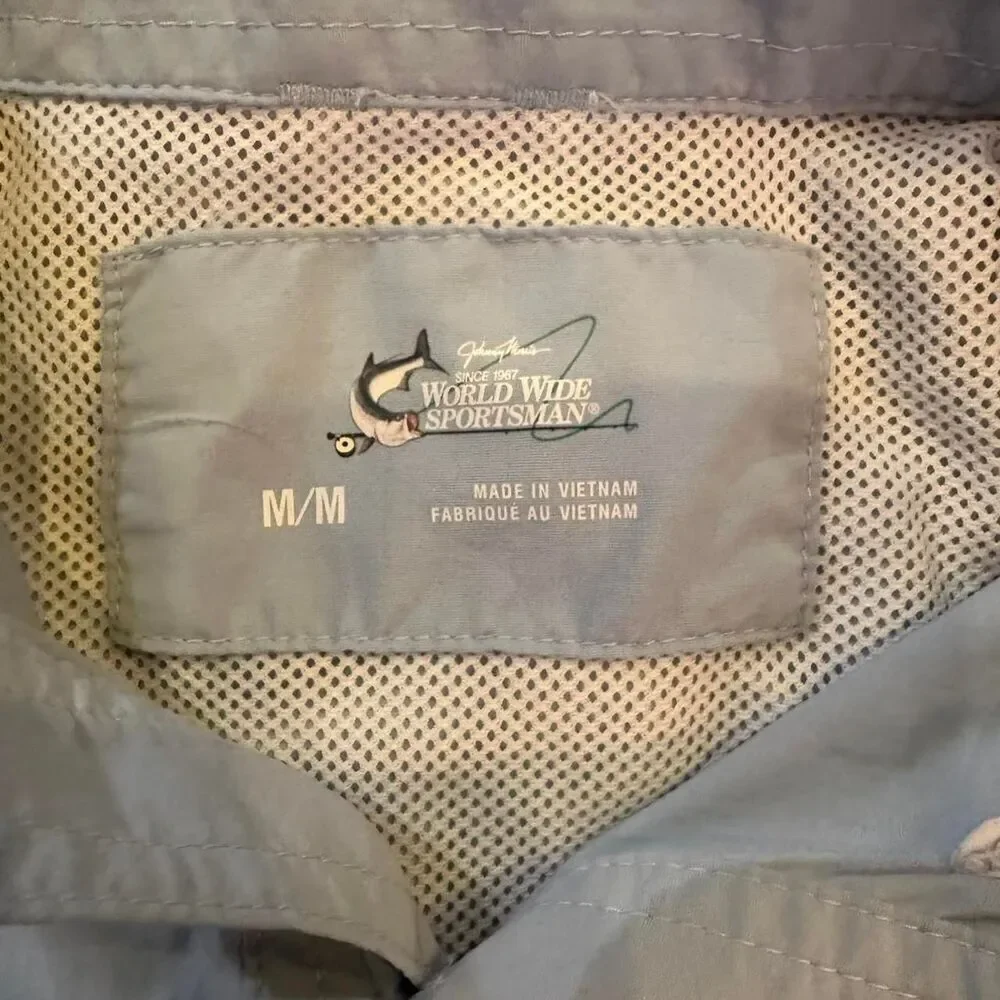 World-wide-sportsman Men's Cream Shirt Size Medium